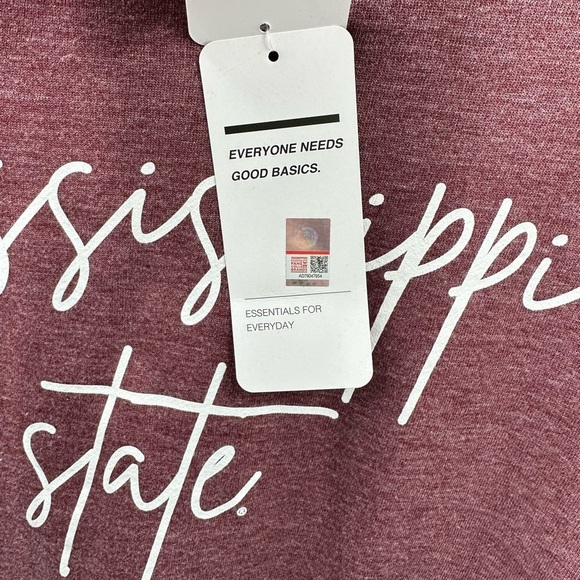 CHICKA-D Licensed Mississippi State distressed soft woman sweatshirt NWT S - Picture 6 of 13